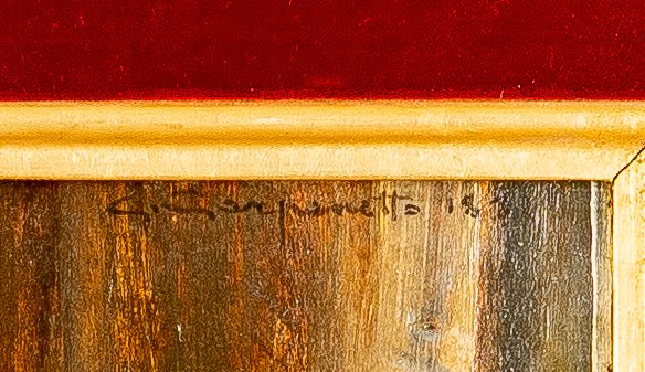 Firma illeggibile del XIX secolo Particolare 1