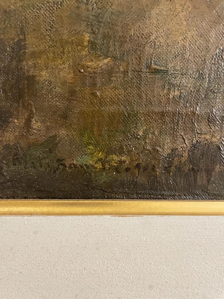 Firma illeggibile del XIX secolo Particolare 1