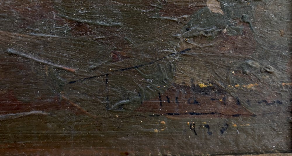 Firma indecifrata del XIX secolo Particolare 1