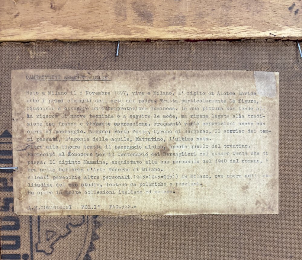 Alcide Ernesto CampestriniParticolare 3