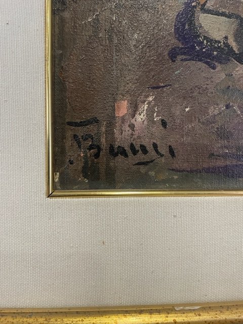 Pittore italiano Firmato Bacci Particolare 1